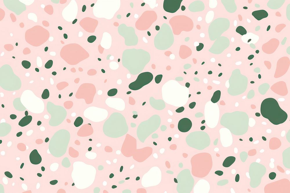Soft green and pink terrazzo pattern backgrounds abstract.