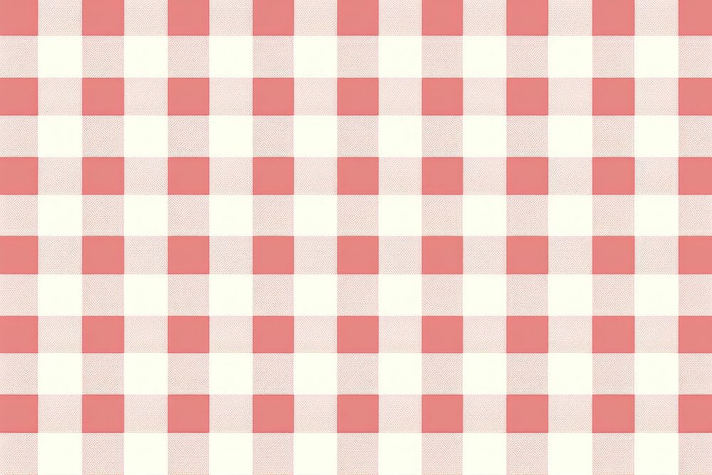 Soft red and beige gingham backgrounds tablecloth pattern.