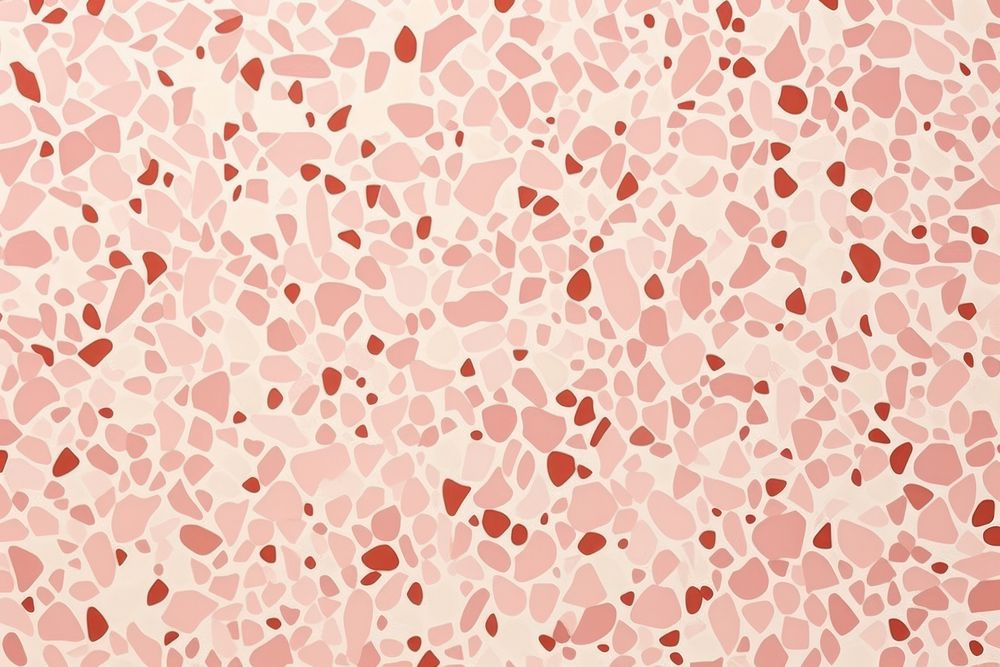Soft red and beige terrazzo pattern backgrounds repetition.