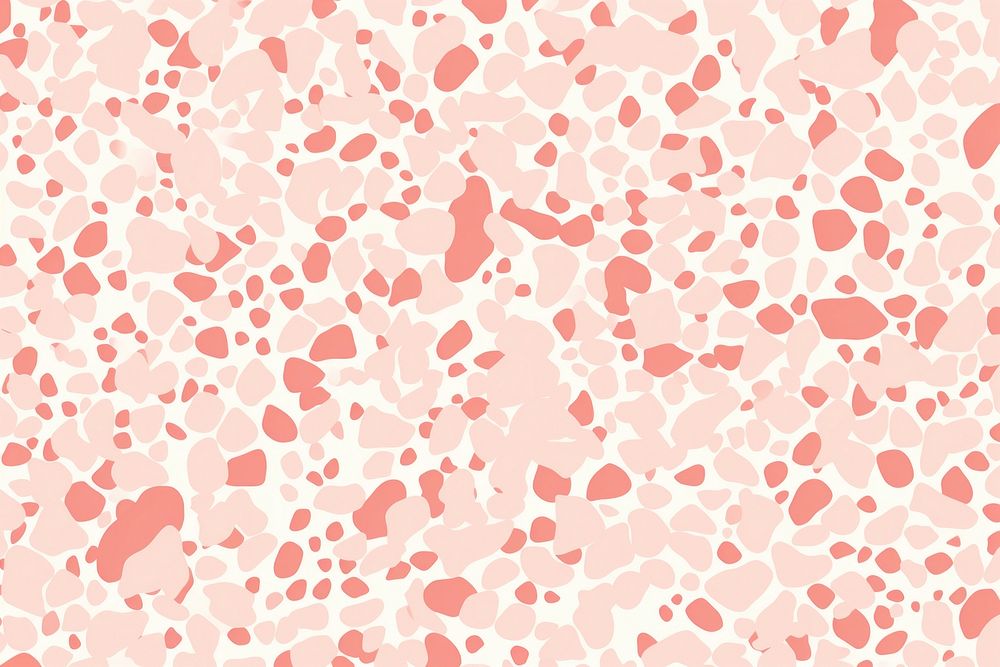 Soft red and beige terrazzo pattern backgrounds splattered.