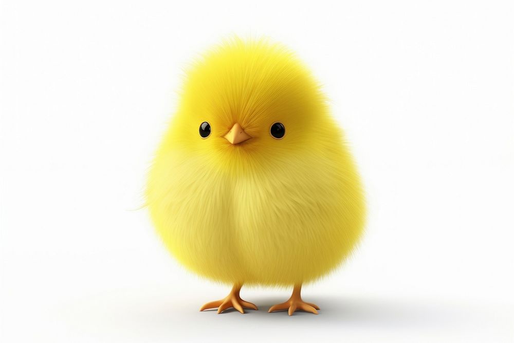 Bird animal fluffy yellow.