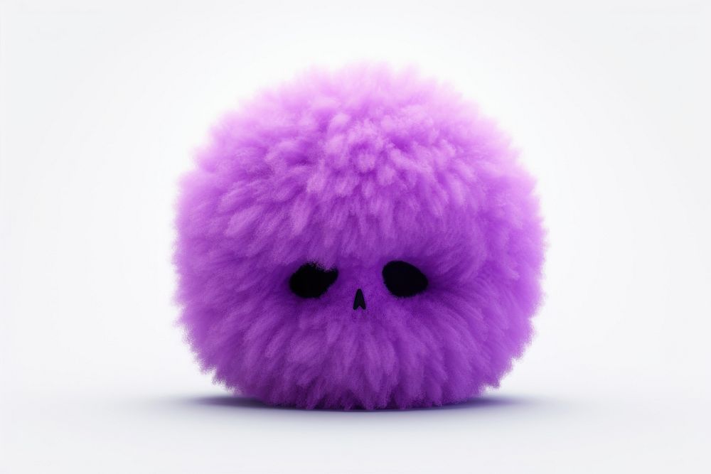 Skull purple plush cute.
