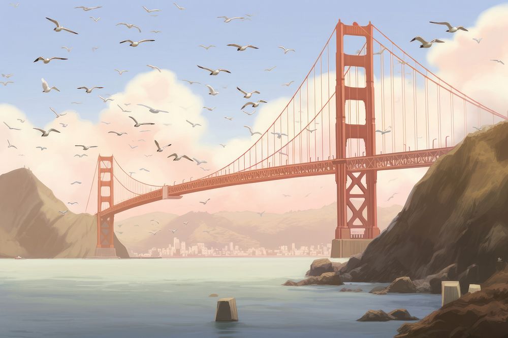 Golden Gate Bridge bridge outdoors sea.