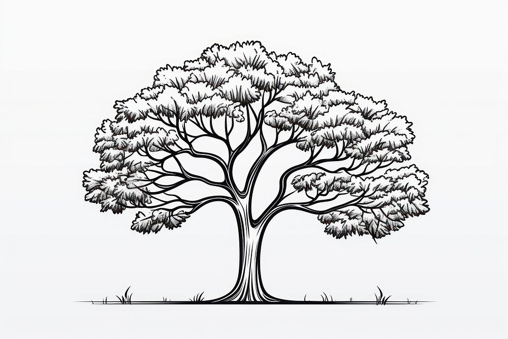 Tree sketch tree drawing.
