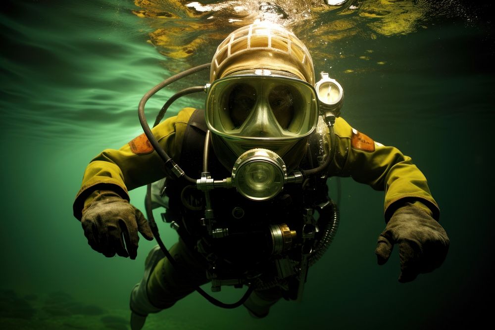 Underwater photo of aquanaut recreation adventure outdoors.