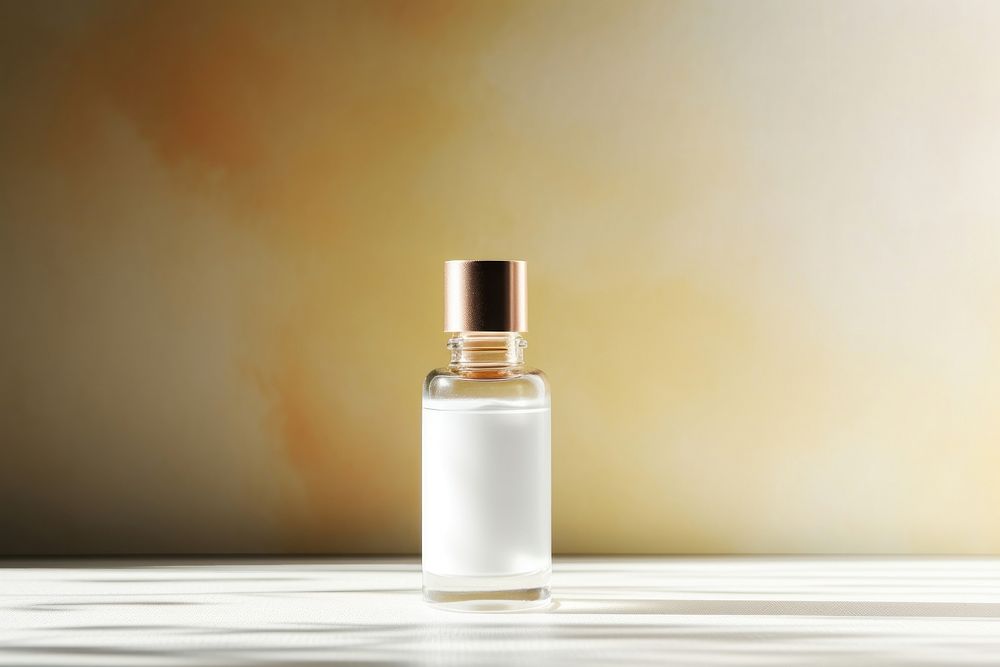 Essential oils cosmetics perfume bottle.