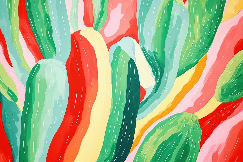 Cactus backgrounds abstract painting.