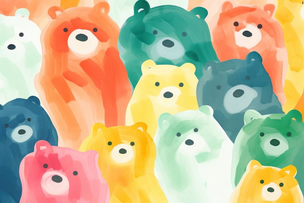 Cute bears backgrounds mammal creativity.