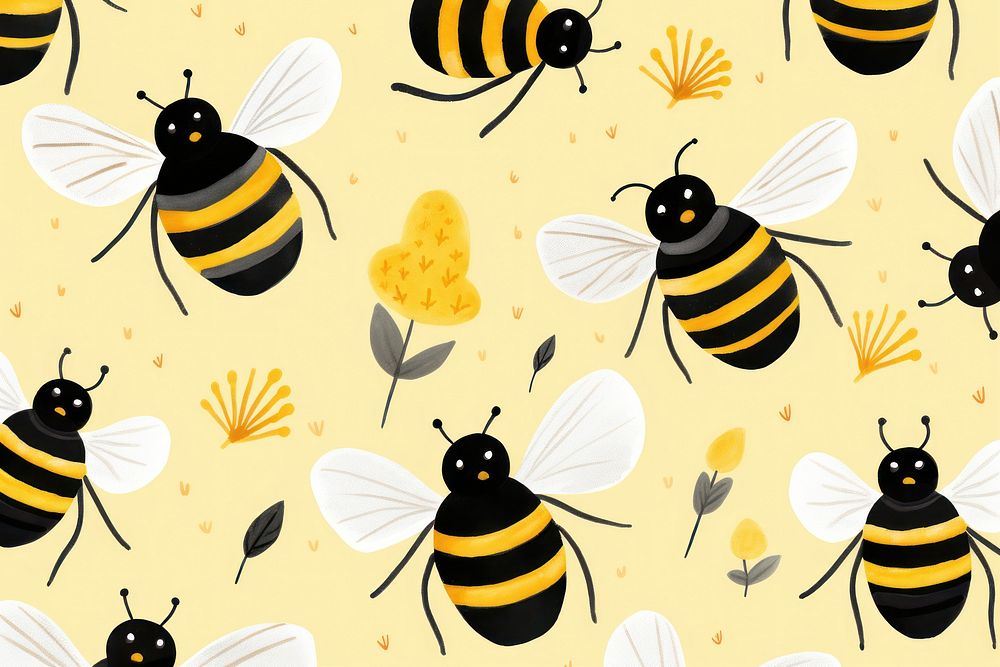 Cute bees backgrounds animal insect.