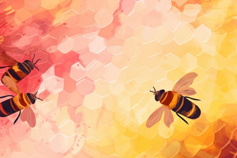 Bees backgrounds abstract insect.