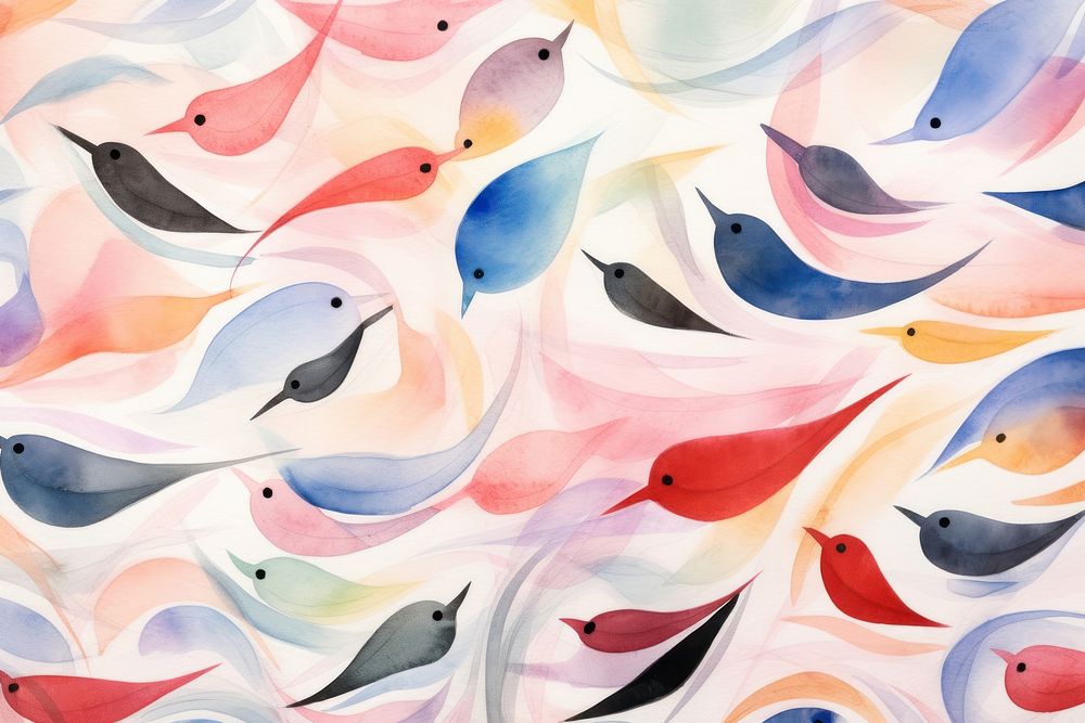 Birds backgrounds abstract painting.