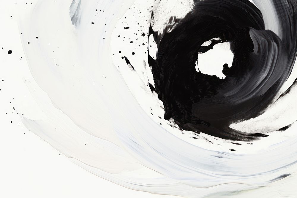 Black and white shape circle backgrounds abstract splattered.