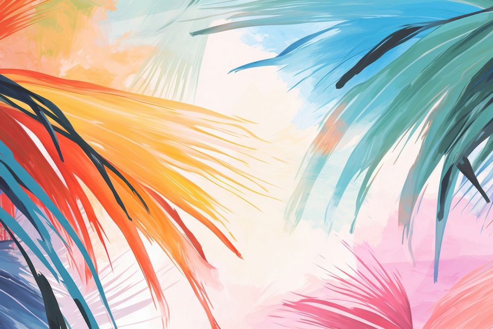 Palm trees backgrounds abstract painting.