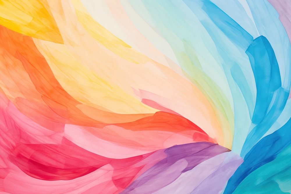 Rainbow shape backgrounds abstract painting.