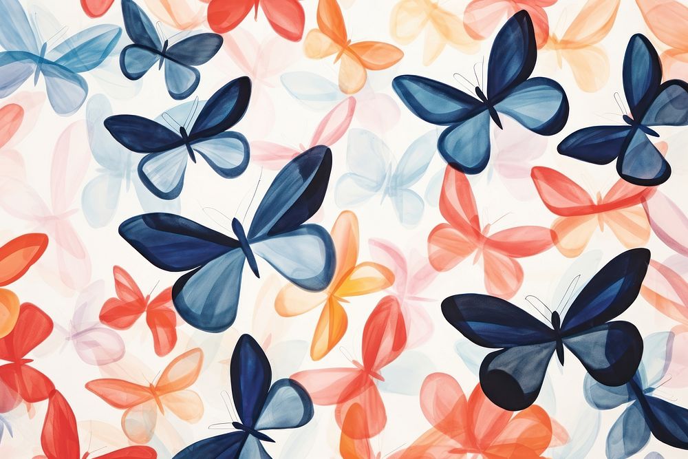 Butterflies backgrounds abstract pattern.