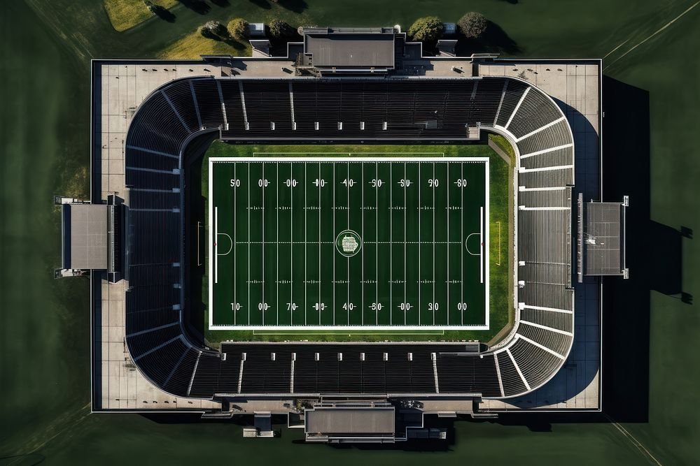 American football field architecture outdoors stadium.