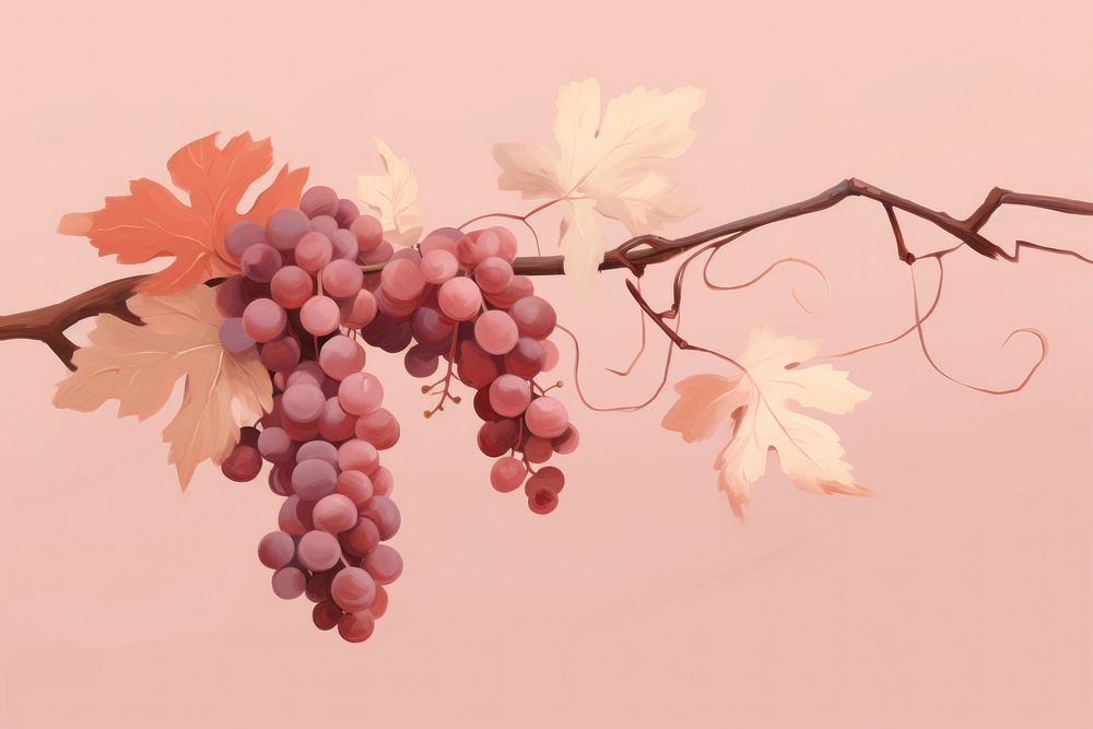Vine grapes plant food.