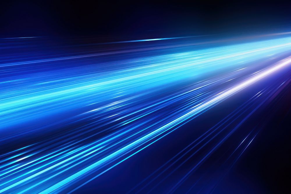 Blue light streak backgrounds futuristic technology.