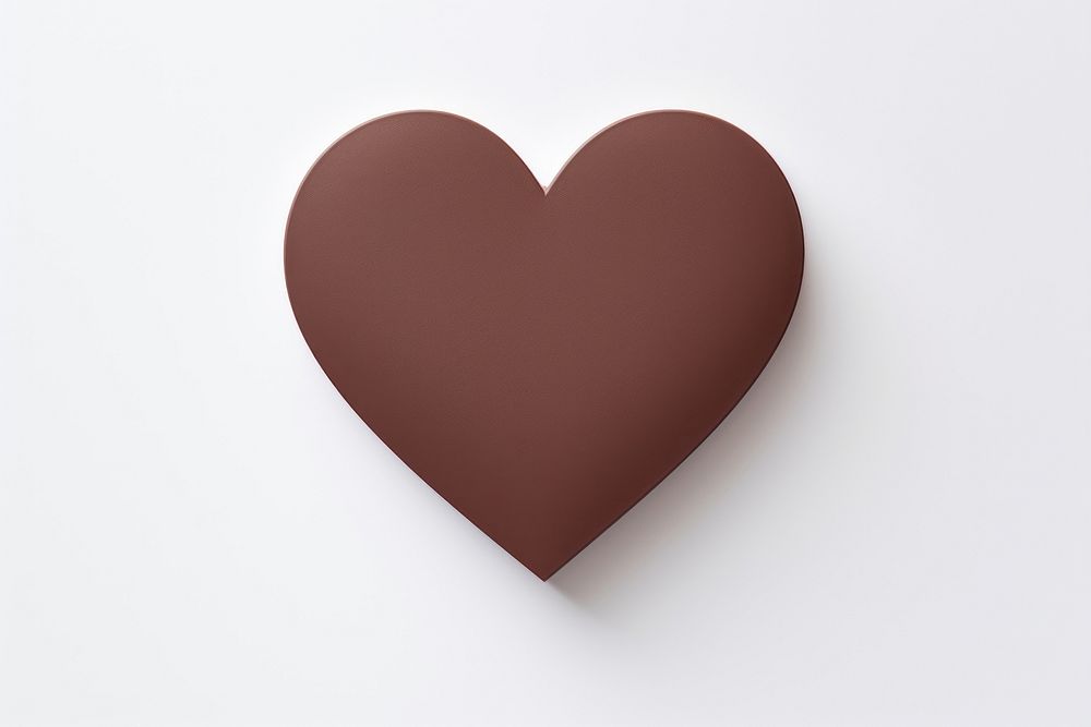 Chocolate heart Flat circle racket sports.
