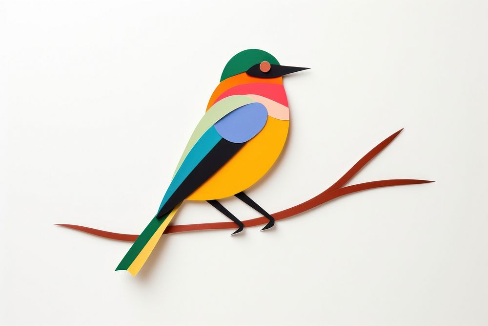Bird colorfull minimal animal beak creativity.
