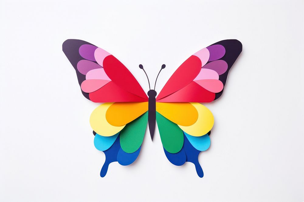 Butterfly colorfull insect art invertebrate.