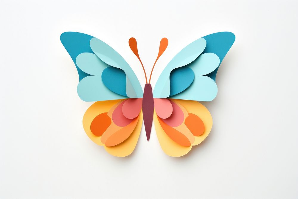 Butterfly paper art creativity.