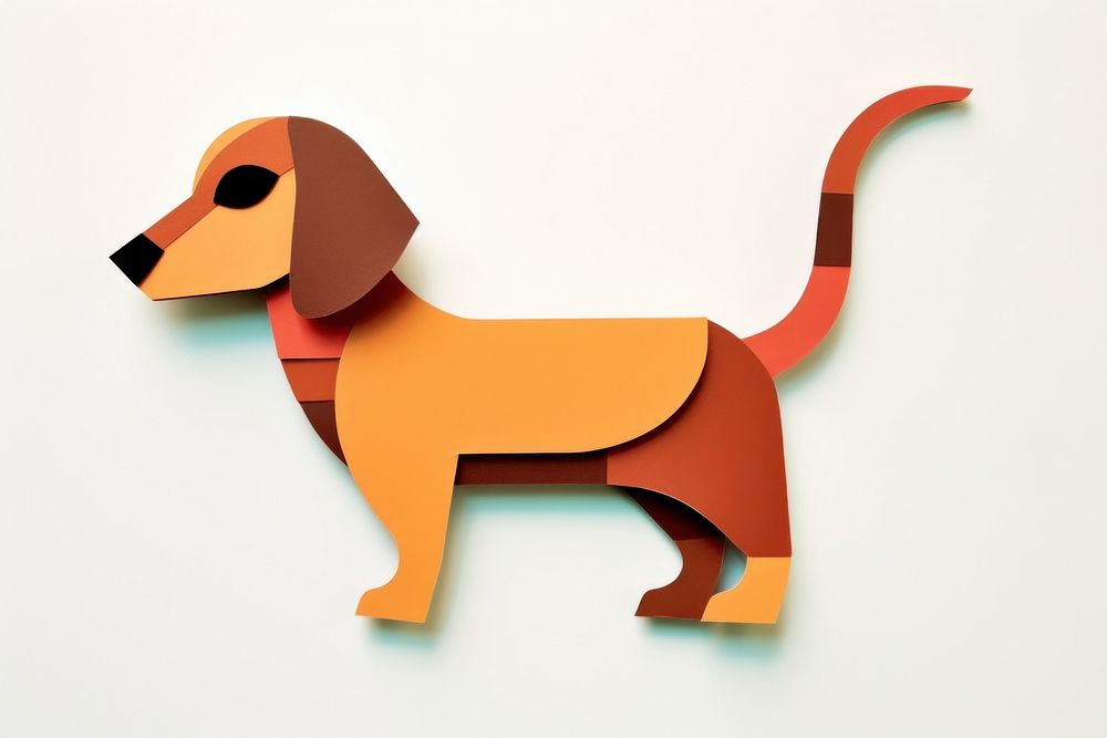 Dog origami animal mammal.