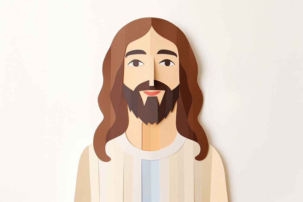 Jesus portrait sketch art.