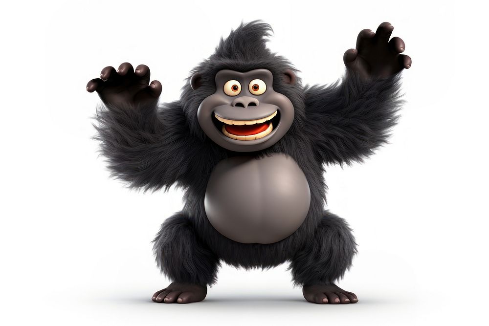 Cartoon of a Gorilla Dance gorilla monkey mammal.