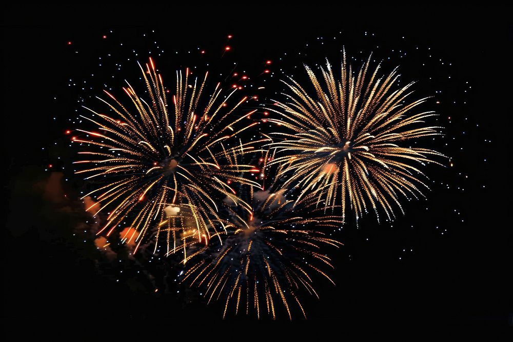 Firework New year background fireworks illuminated celebration.