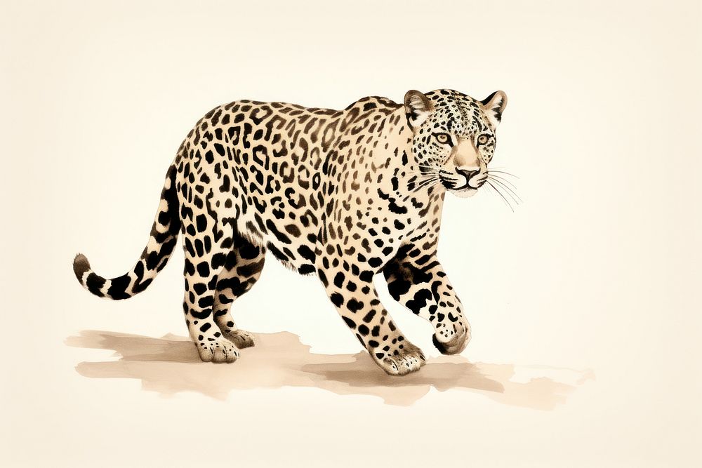 Leopard wildlife cheetah cartoon.