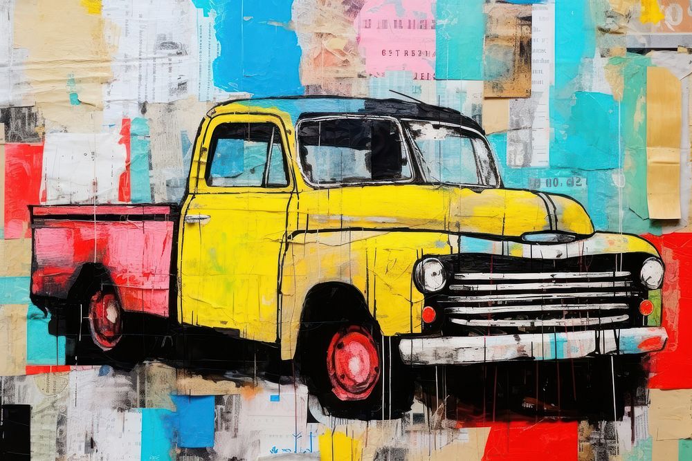 Truck car art painting vehicle.