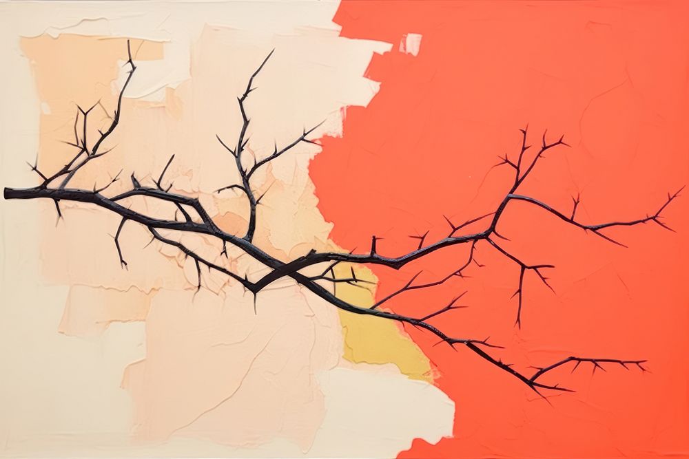 Branch art painting backgrounds.