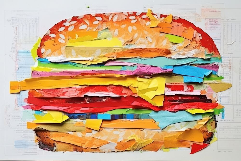 Chesse burger art food creativity.