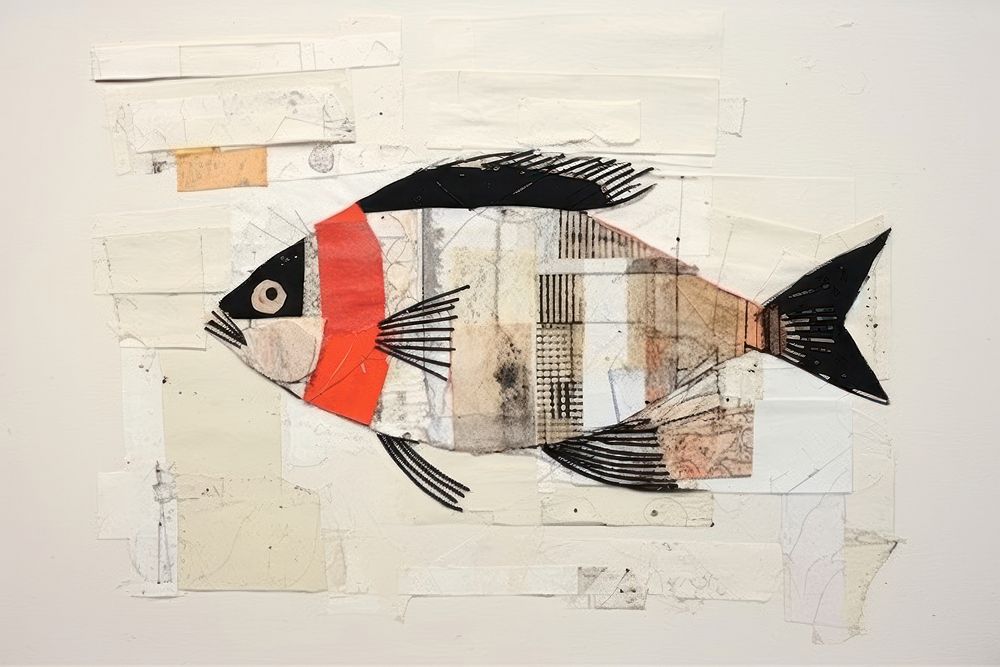 Fish art collage animal.