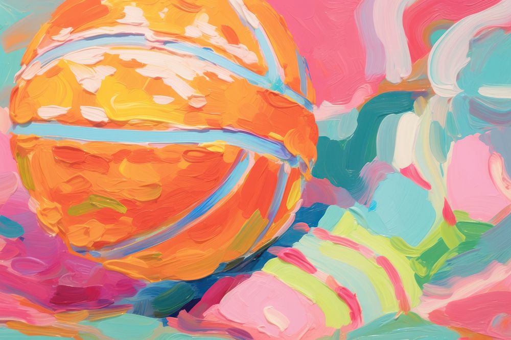 Basketball painting art backgrounds.