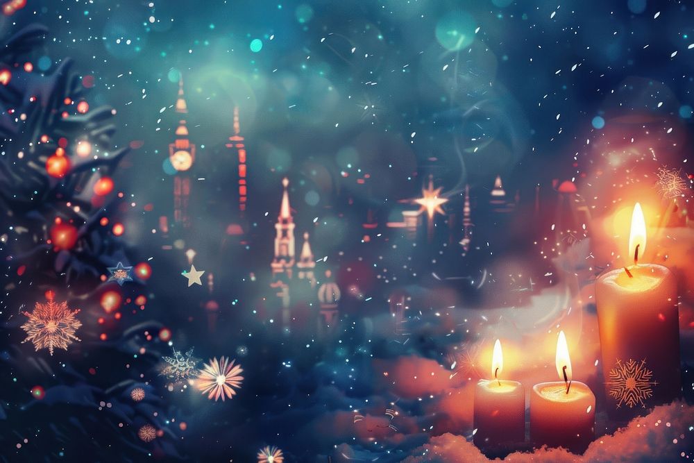 New year background christmas candle spirituality.