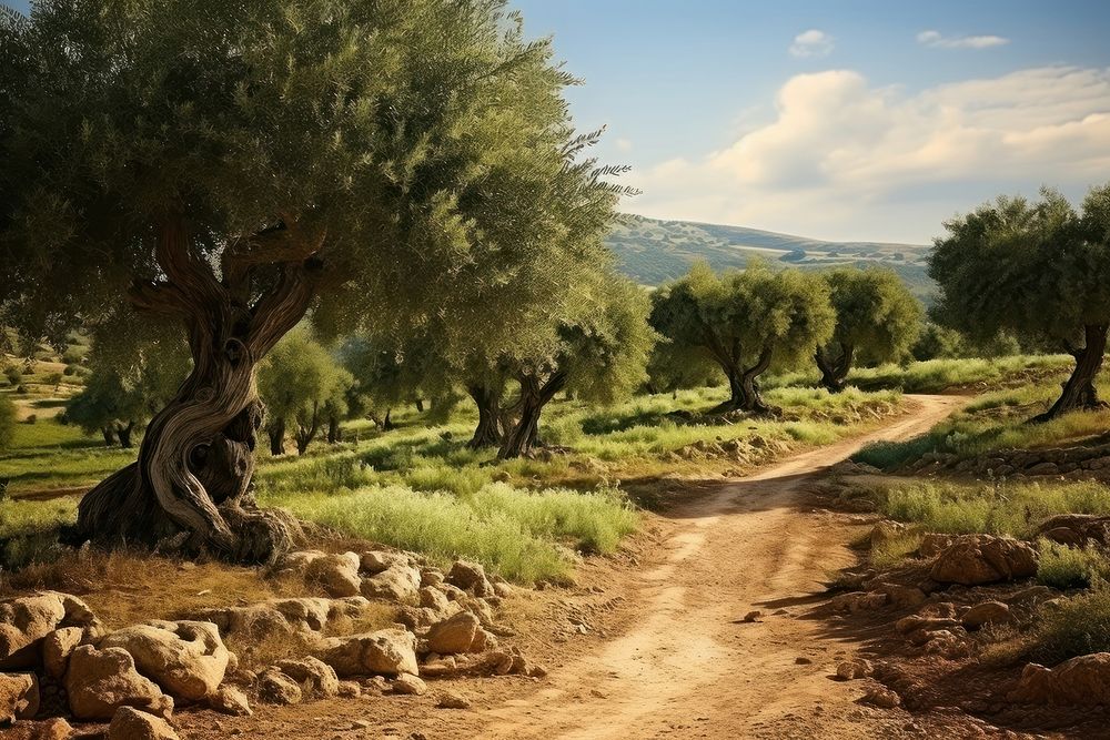 Olive tree farm landscape outdoors nature.