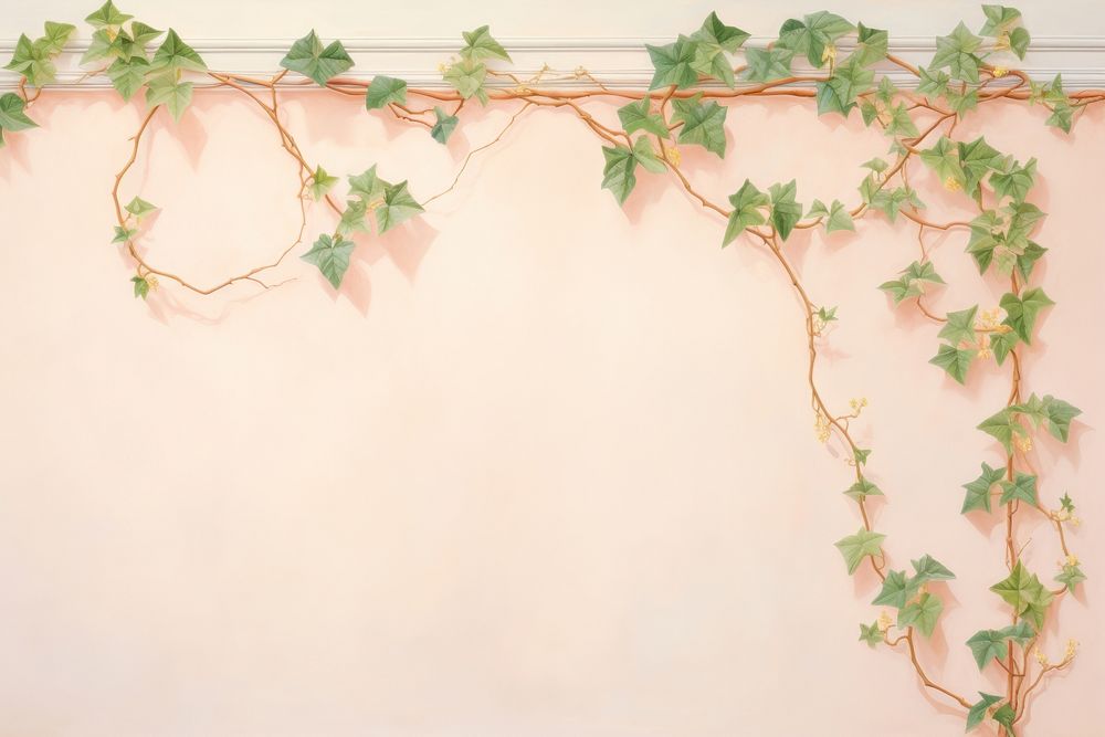 Painting of Ivy border ivy backgrounds plant.