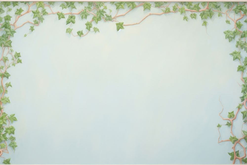 Painting of Ivy border ivy backgrounds plant.
