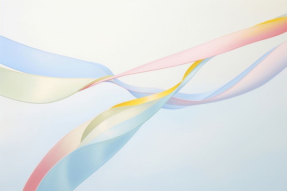 Painting of Ribbon border backgrounds creativity appliance.
