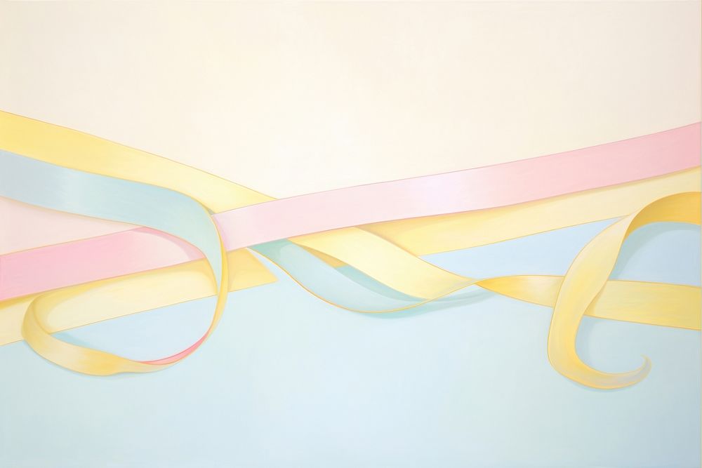 Painting of Ribbon border backgrounds ribbon appliance.