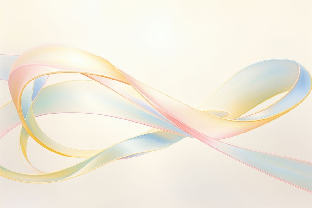 Painting of Ribbon border backgrounds accessories creativity.