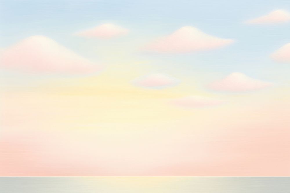 Painting of sunset sky border backgrounds outdoors horizon.