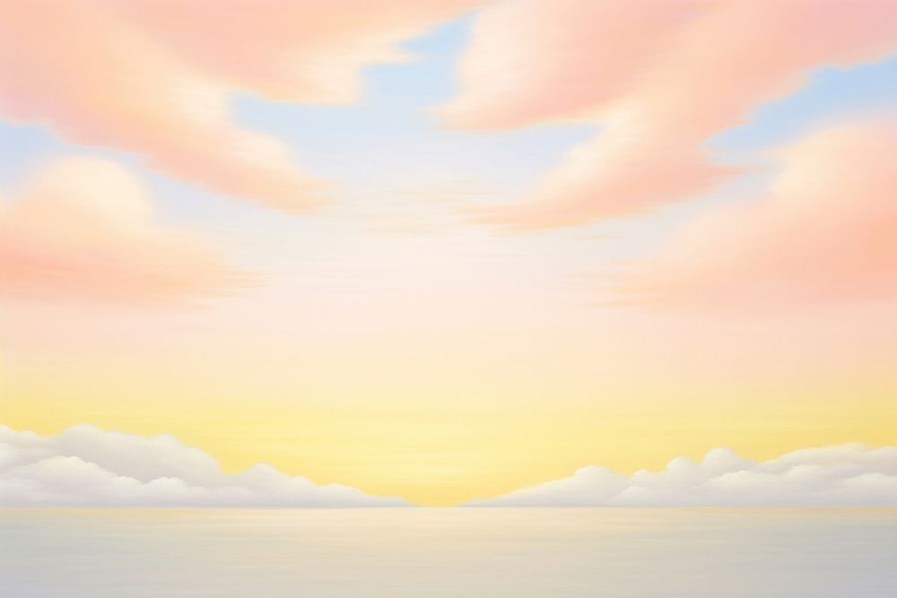 Painting of sunset sky border backgrounds sunlight outdoors.
