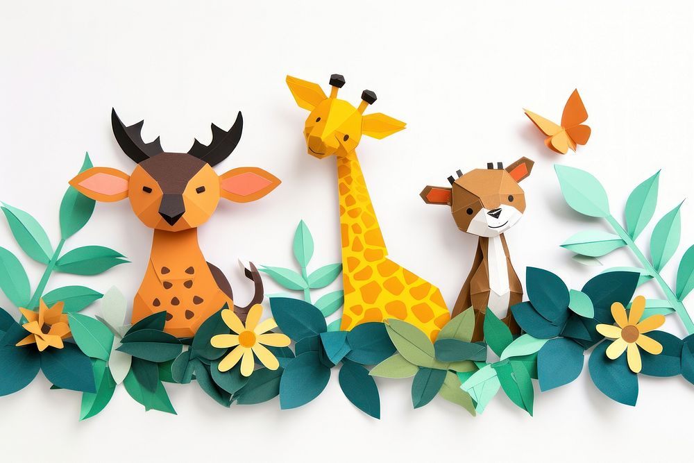 Animals giraffe mammal craft.