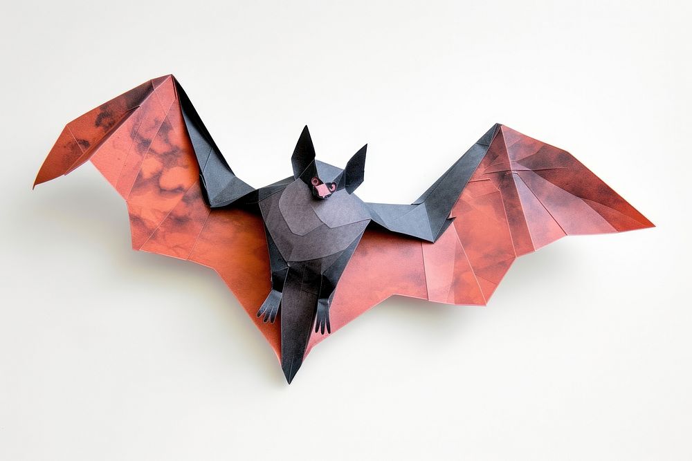 Bat paper origami animal.
