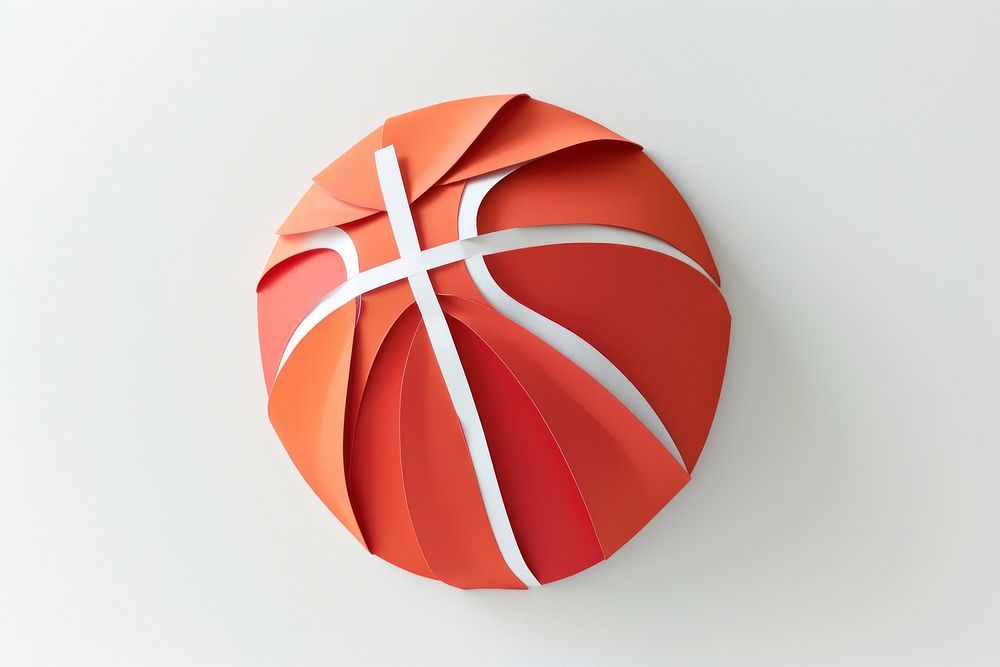 Basketball paper origami ketchup.