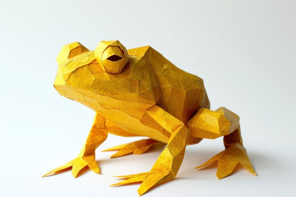 Frog origami animal paper.