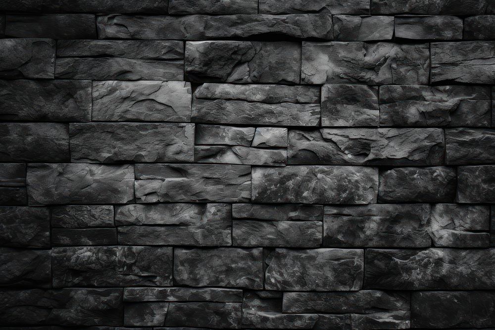 Vintage wall black texture architecture backgrounds rock.